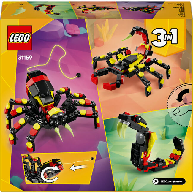 Конструктор LEGO Creator Дика тварина: Дивовижний павук (31159)