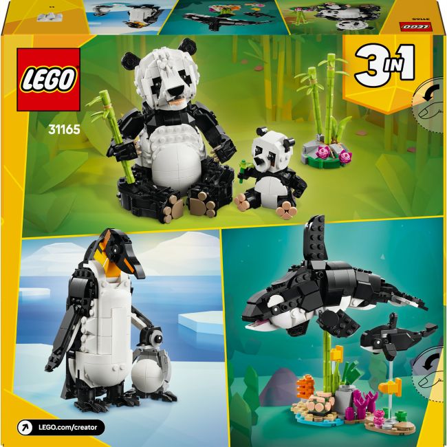 Конструктор LEGO Creator Дикі тварини: пандові (31165)