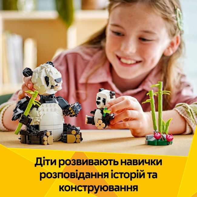 Конструктор LEGO Creator Дикі тварини: пандові (31165)