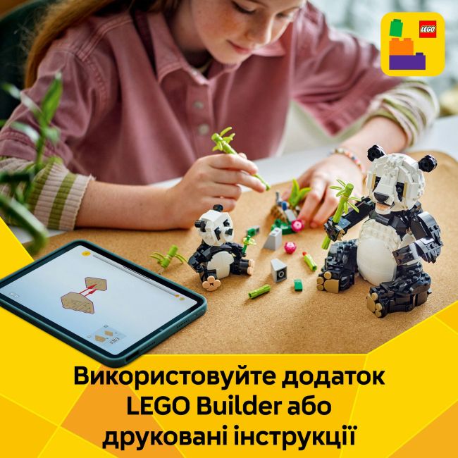 Конструктор LEGO Creator Дикі тварини: пандові (31165)