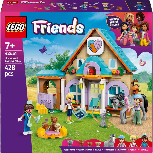 Конструктор LEGO Friends Ветеринарна клініка для коней і домашніх улюбленців (42651)