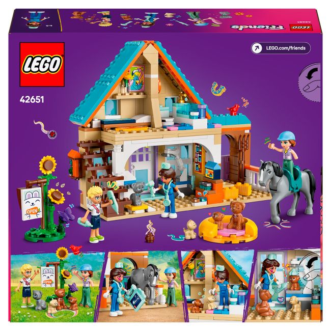 Конструктор LEGO Friends Ветеринарна клініка для коней і домашніх улюбленців (42651)