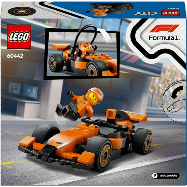 Конструктор LEGO City Пілот F1 з автомобілем для перегонів команди McLaren (60442)