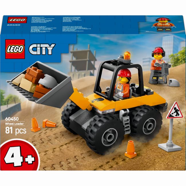 Конструктор LEGO City Жовтий будівельний автонавантажувач (60450)