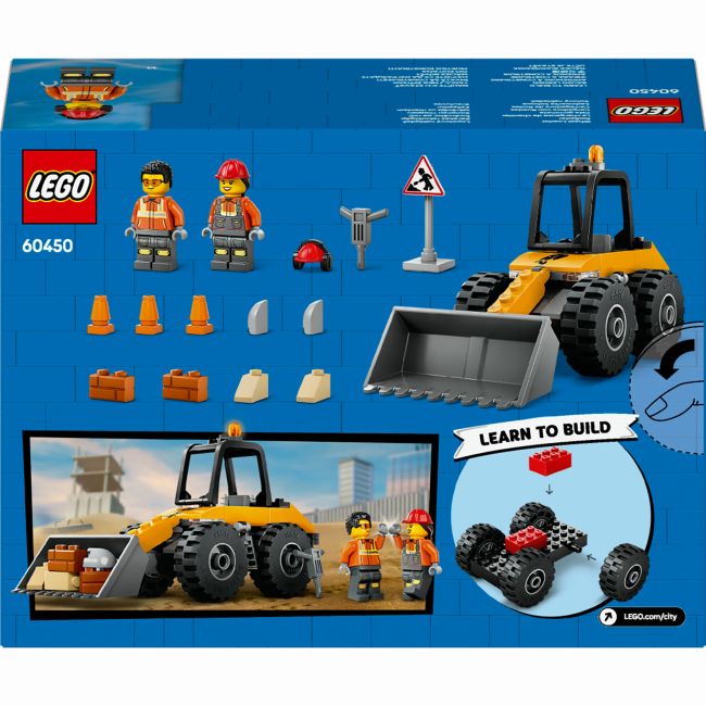 Конструктор LEGO City Жовтий будівельний автонавантажувач (60450)
