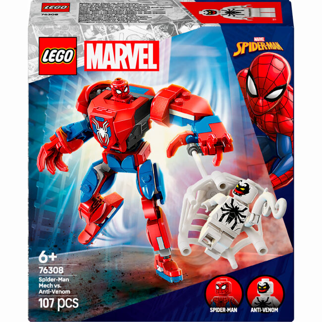Конструктор​ LEGO Marvel Робот Людини Павука проти Анти-Венома (76308)