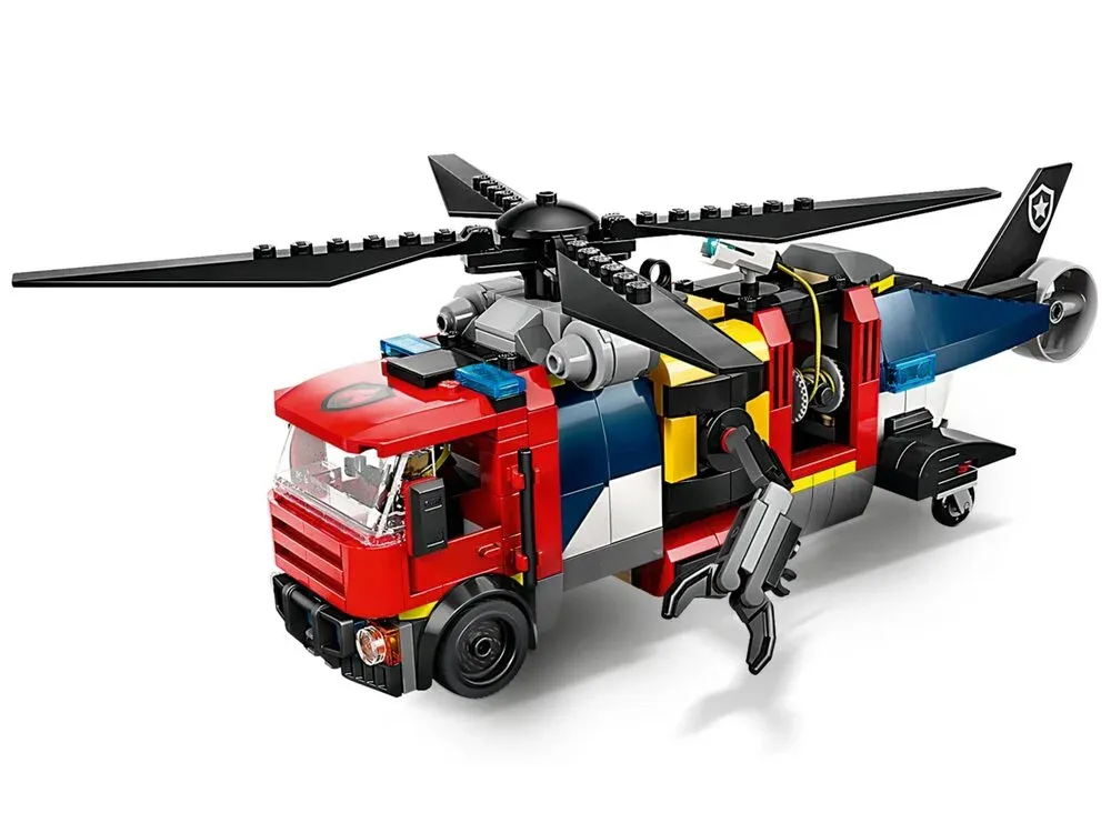 Конструктор LEGO City Ремікс вертольотів, пожежних машин і підводних човнів (60462)