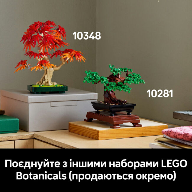 Конструктор LEGO Botanicals Бонсай з японського червоного клена (10348)