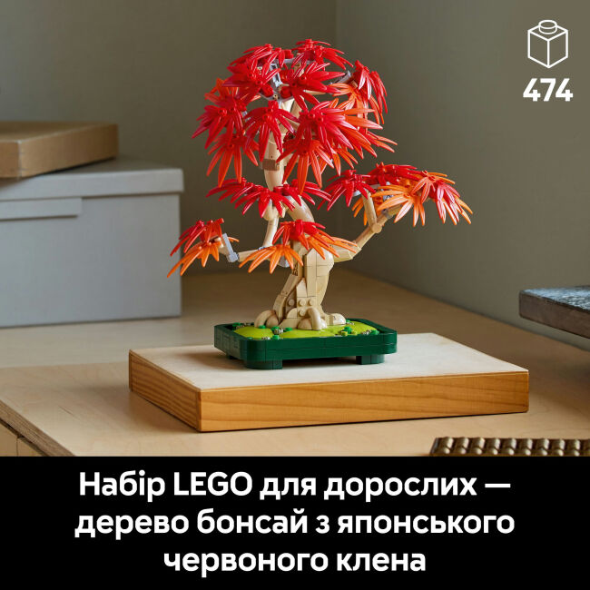 Конструктор LEGO Botanicals Бонсай з японського червоного клена (10348)