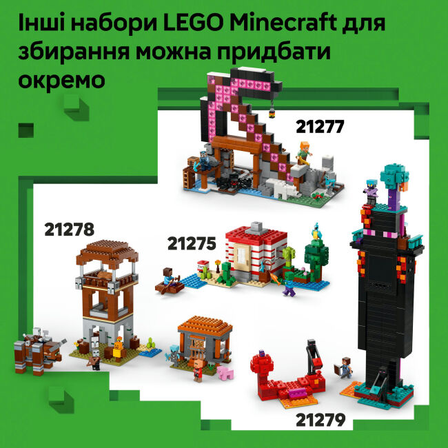 Конструктор LEGO Minecraft Зустріч із Боронителем (21274)