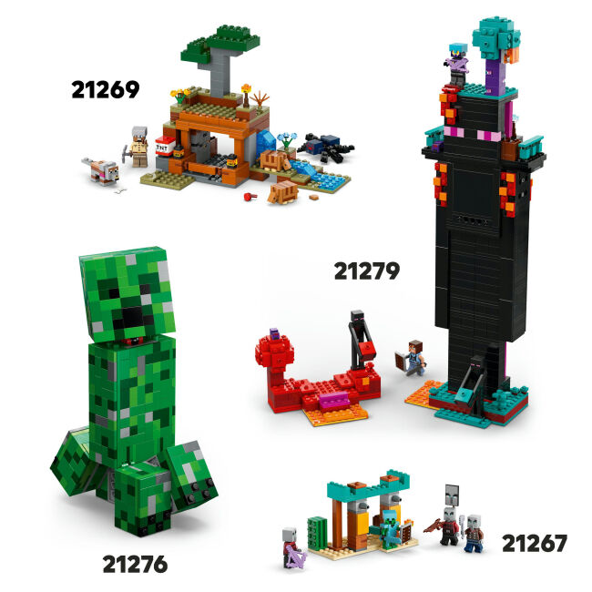 Конструктор LEGO Minecraft Аванпост розбійників та спустошувач (21278)
