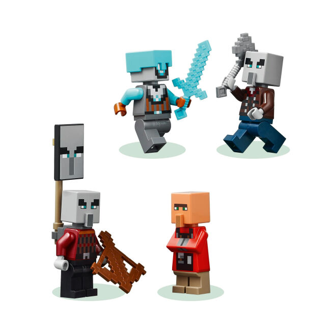 Конструктор LEGO Minecraft Аванпост розбійників та спустошувач (21278)