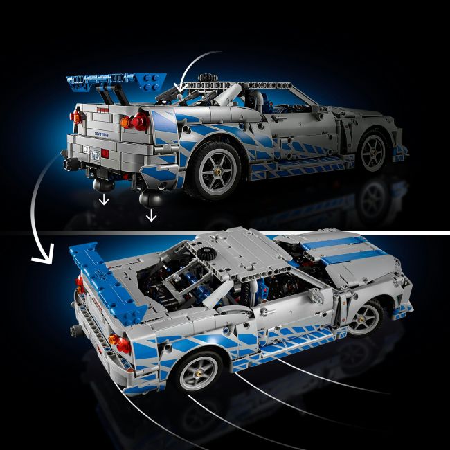 Конструктор LEGO Technic Подвійний форсаж Автомобіль Nissan Skyline GT-R (R34) (42210)