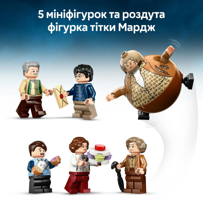 Конструктор LEGO Harry Potter Привіт-драйв: візит тітки Мардж (76451)