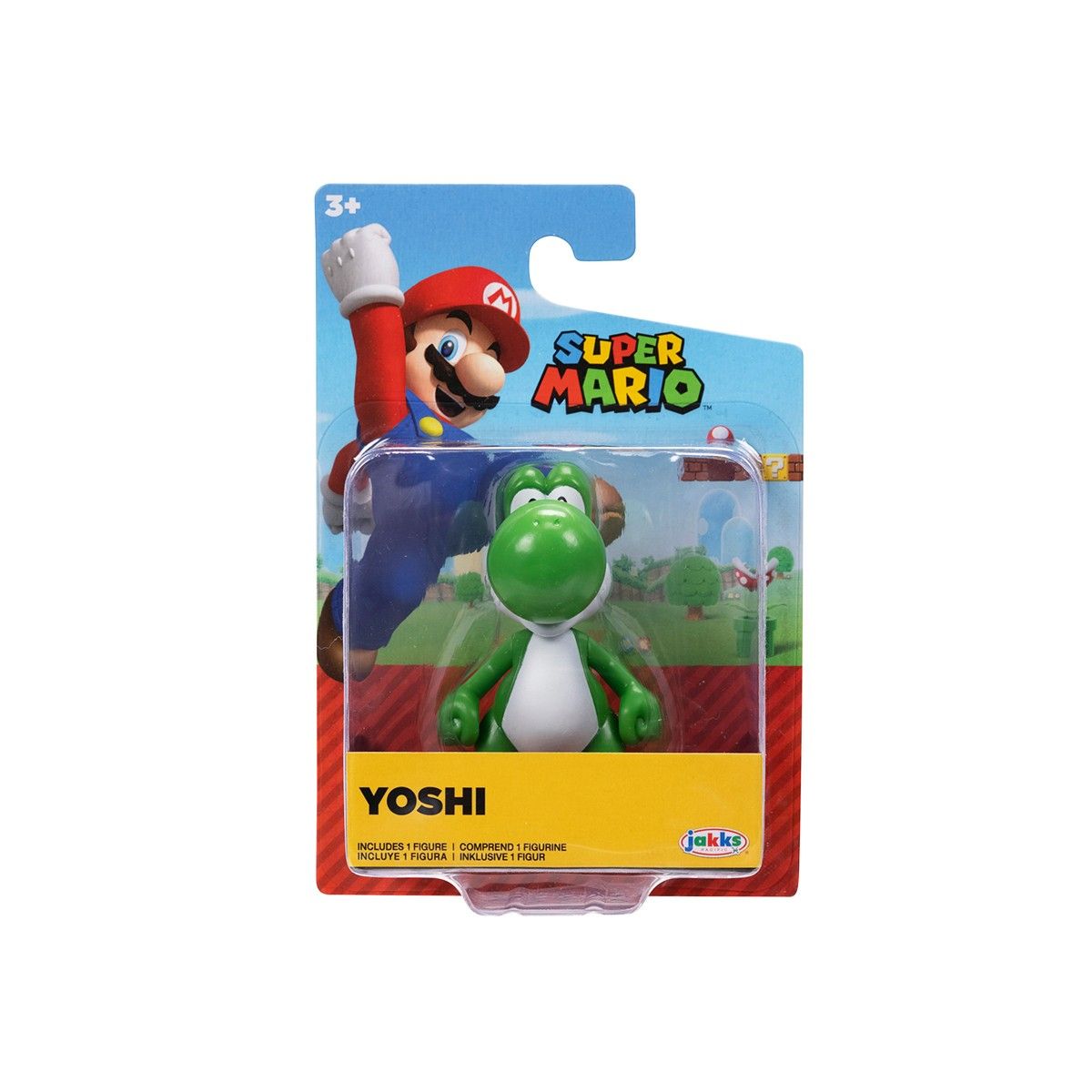 Ігрова фігурка з артикуляцією SUPER MARIO - ЗЕЛЕНИЙ ЙОШІ (6 cm)