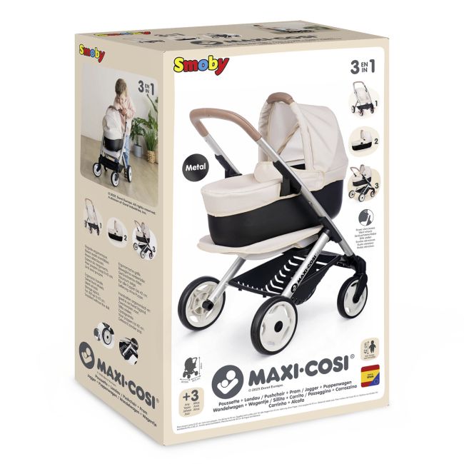 Коляска для ляльки Smoby Maxi-Cosi Айворі 3 в 1 (7600253122)