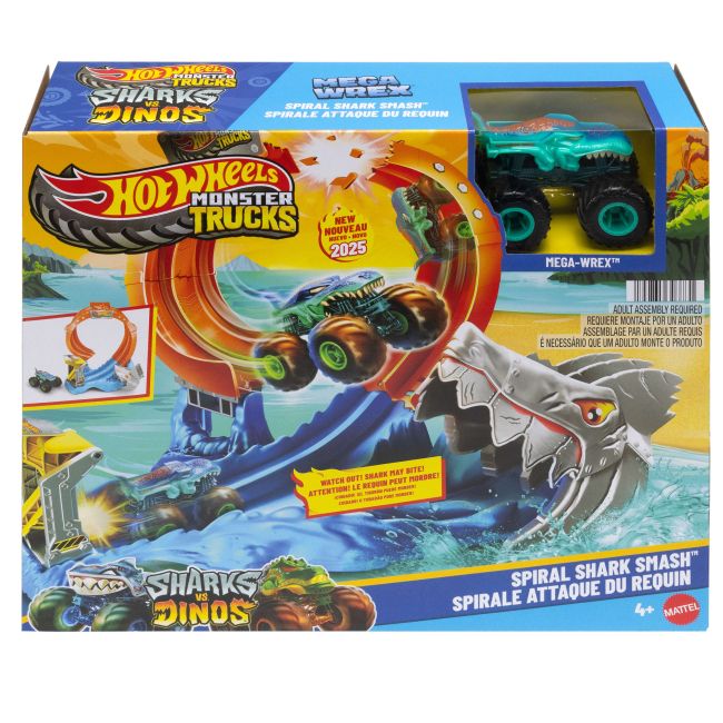 Ігровий набір Hot Wheels Monster Trucks Монстро-атака акули (JFR08)