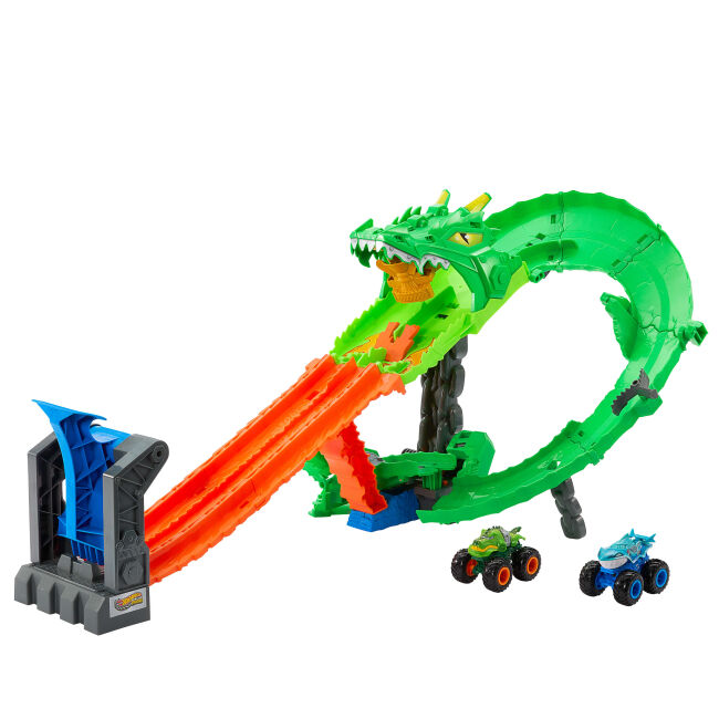 Ігровий набір Hot Wheels Monster Trucks Атака вогняного дракона (JFR06)