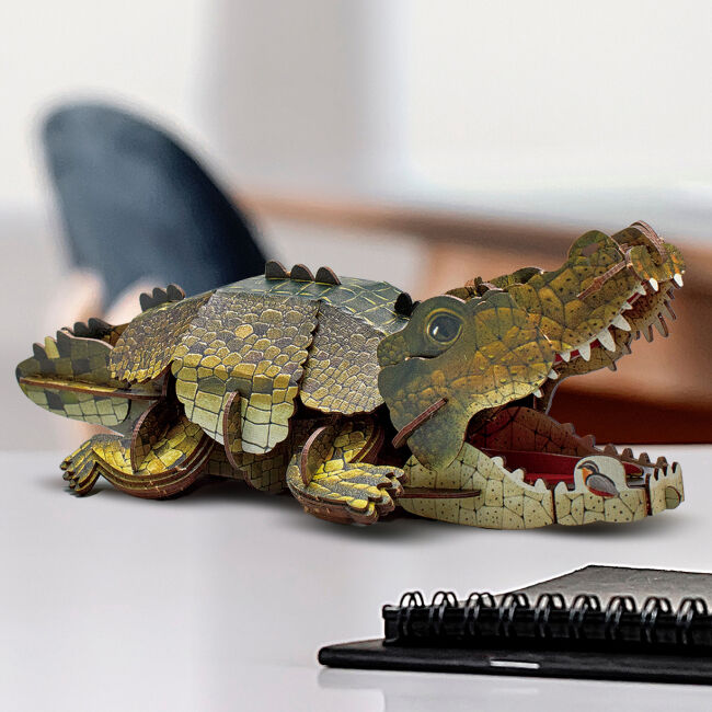 Тривимірний пазл CubicFun Дикі тварини Крокодил (DS1182h)