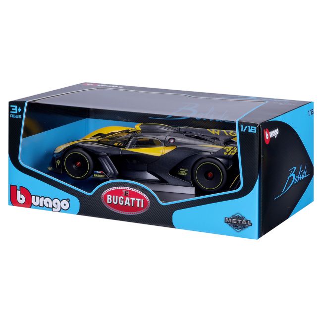 Автомодель - BUGATTI BOLIDE (чорно-жовтий, 1:18)