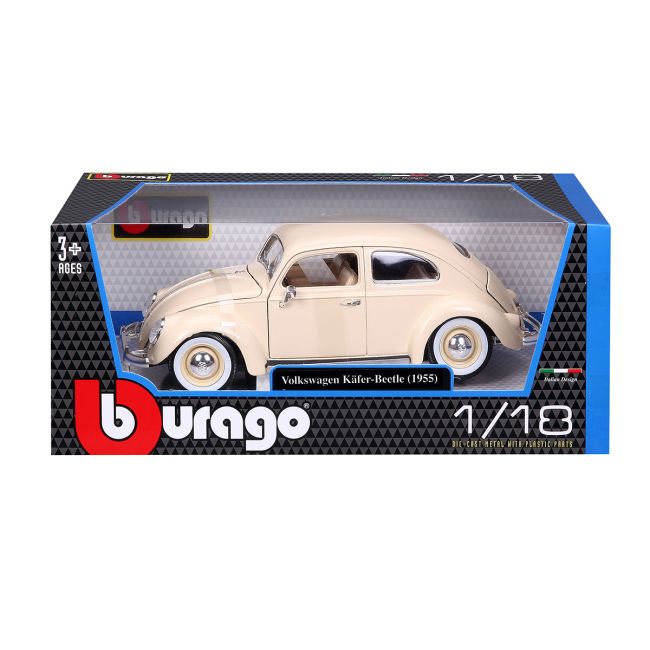 Автомодель - VOLKSWAGEN KÄFER BEETLE (1955) (бежевий, 1:18)