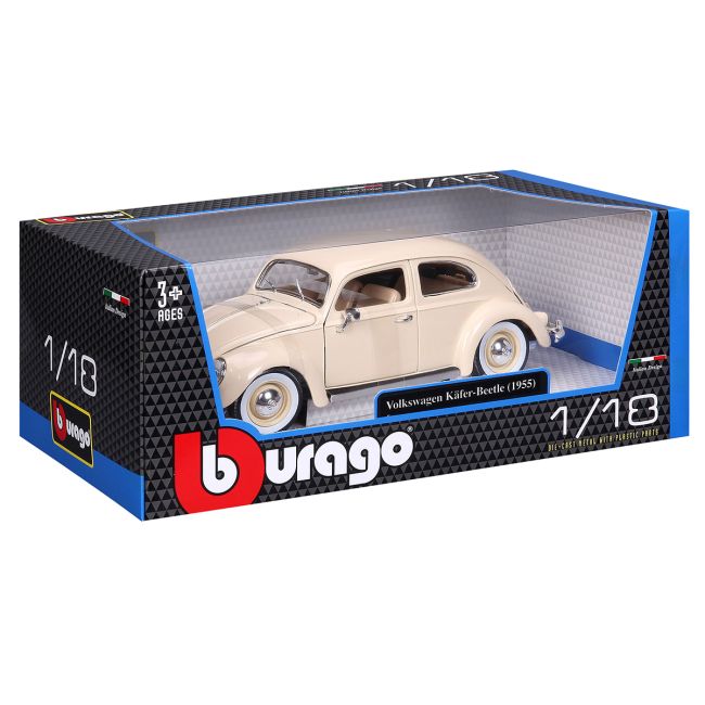 Автомодель - VOLKSWAGEN KÄFER BEETLE (1955) (бежевий, 1:18)