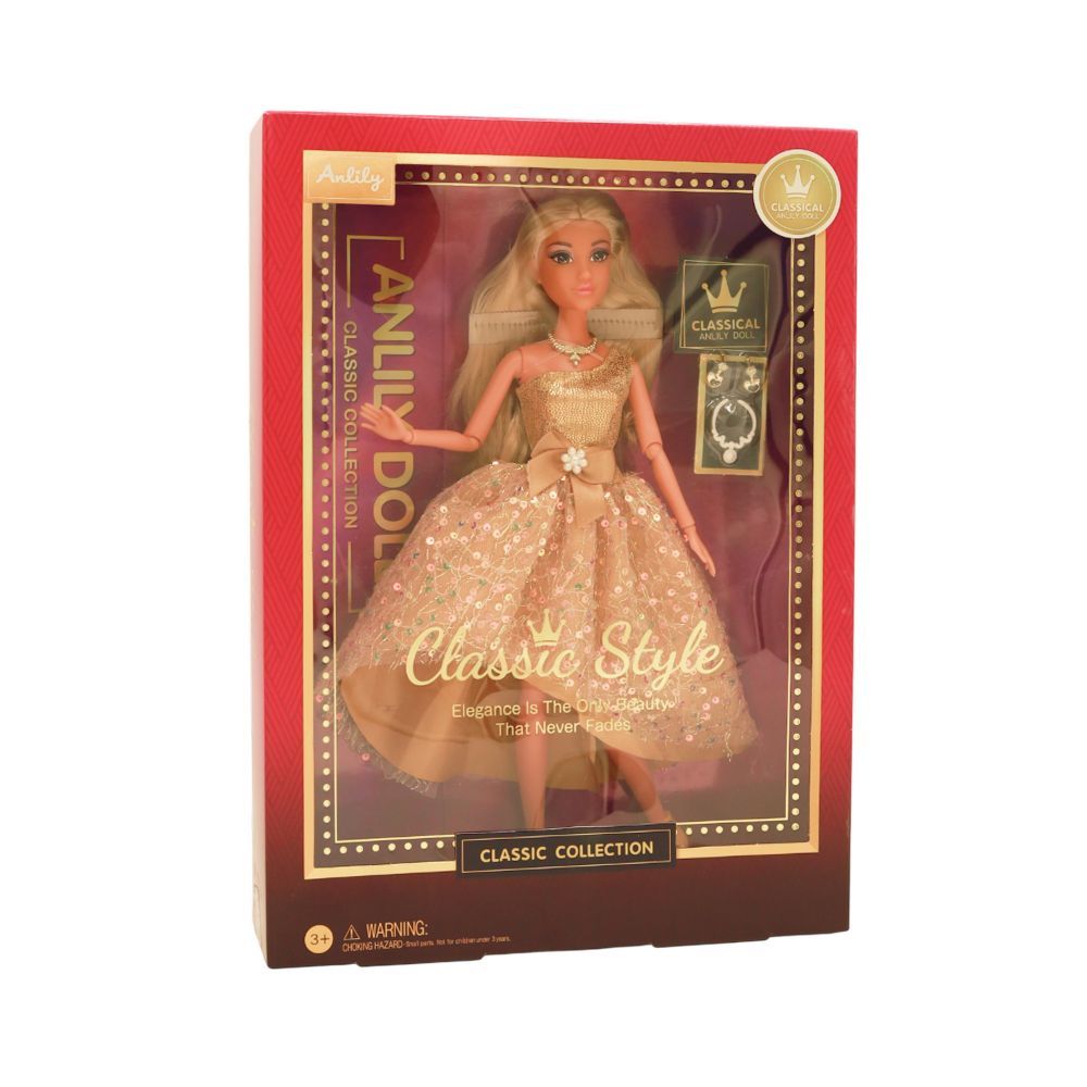 Лялька Shantou Yisheng Classic Anlily Gold dress (616521)