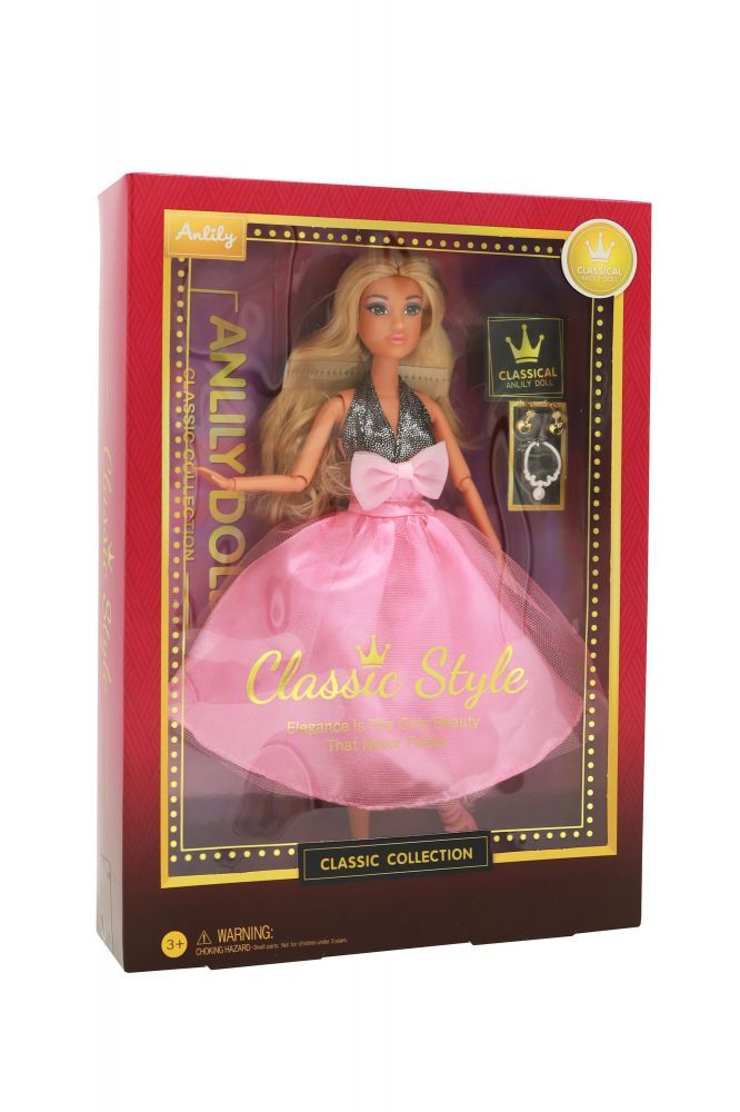 Лялька Shantou Yisheng Classic Anlily Pink dress (616525)
