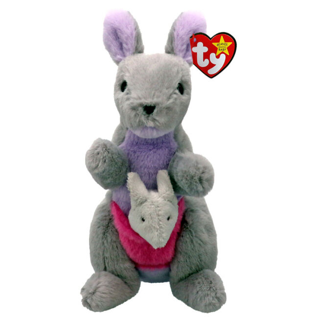 М'яка іграшка TY Beanie Babies Сірий кенгуру Kayla 15 см (41349)