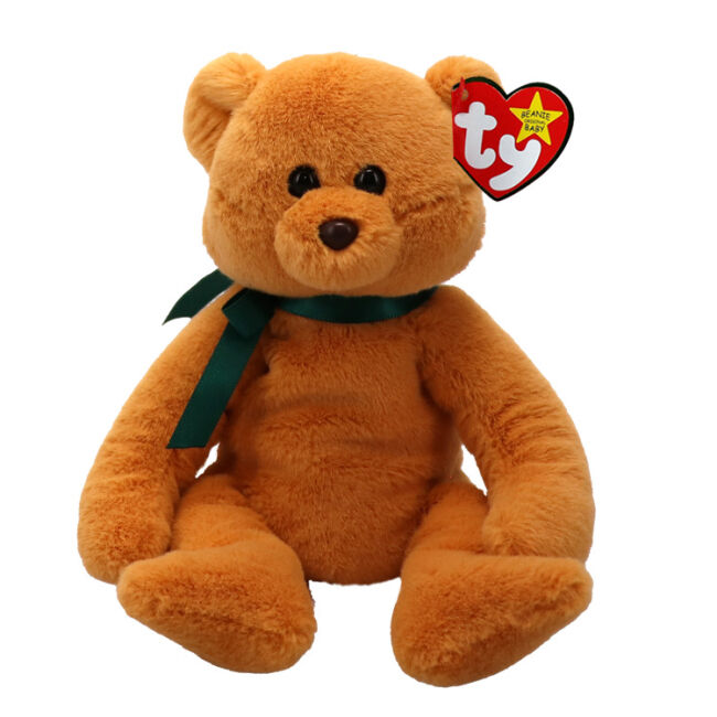 М'яка іграшка TY Beanie Babies Коричневий ведмедик Winston 15 см (41345)