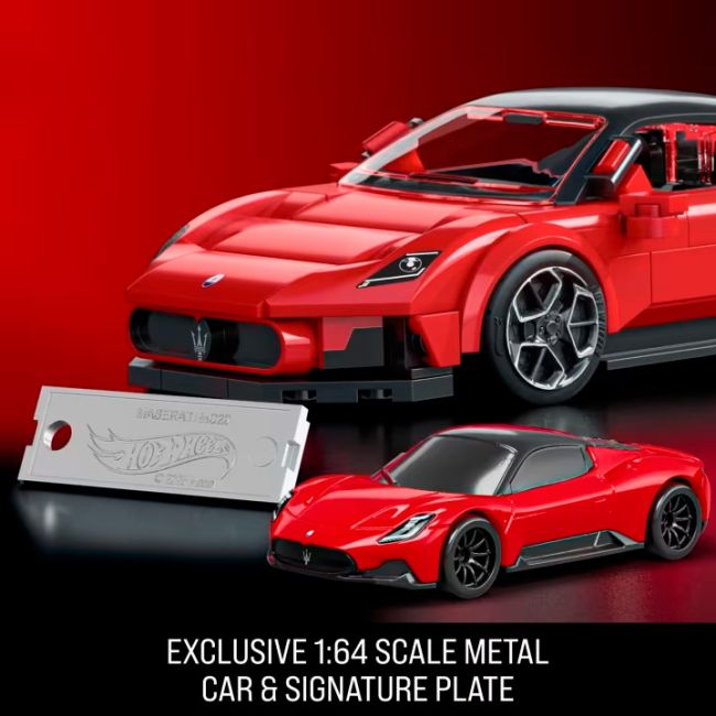 Конструктор Hot Wheels Brick Shop Speed Maserati MC20 250 деталей (JFR90)
