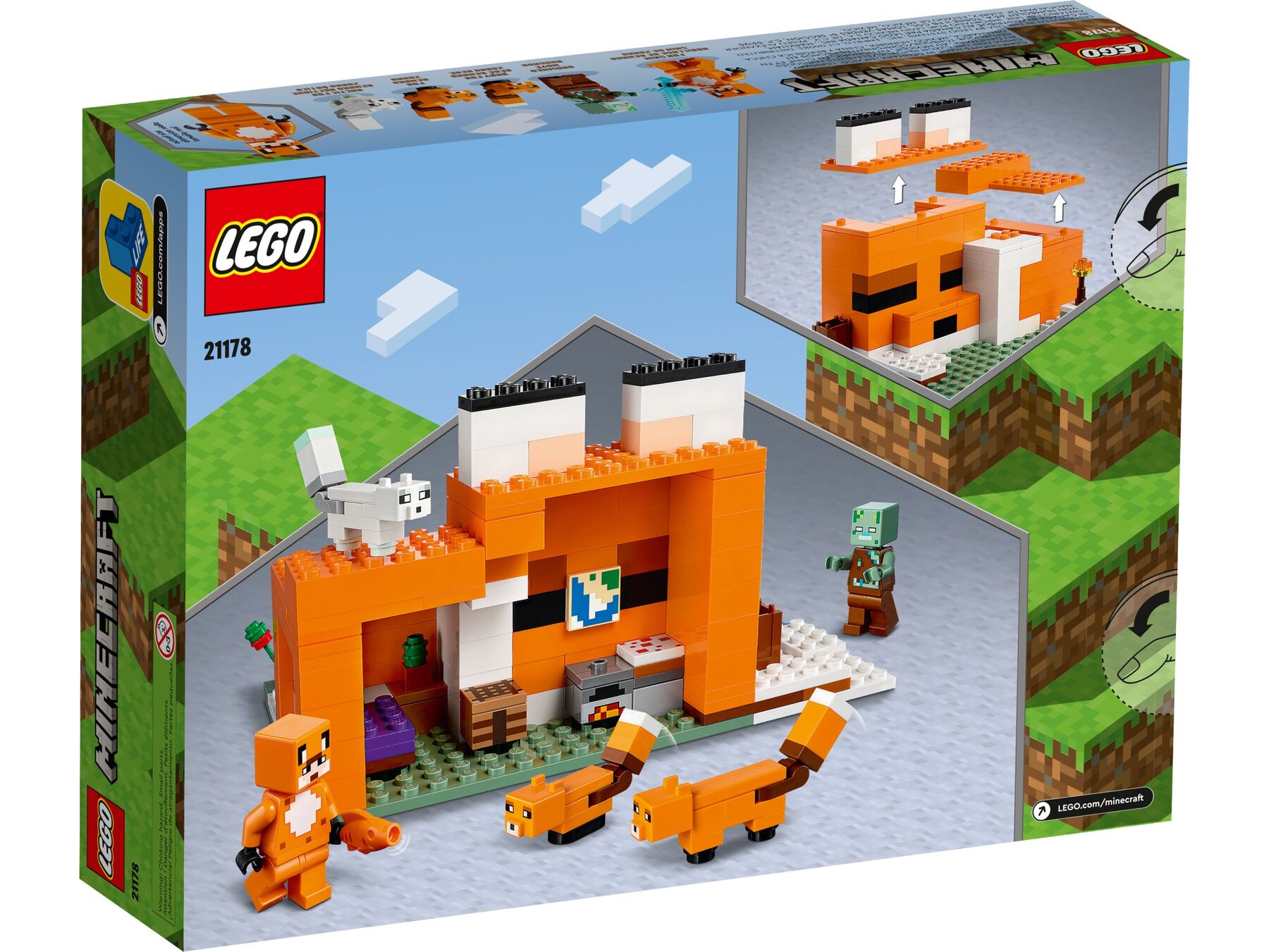 Конструктор LEGO Minecraft Нора лисиці (21178)