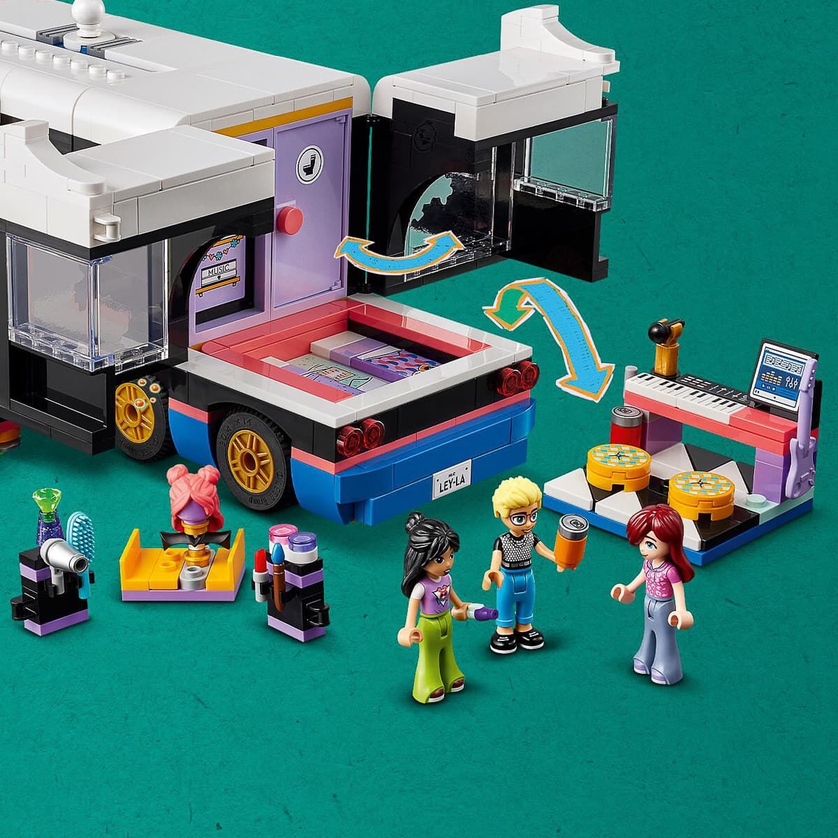 Конструктор LEGO Friends Автобус для музичного туру попзірки (42619)