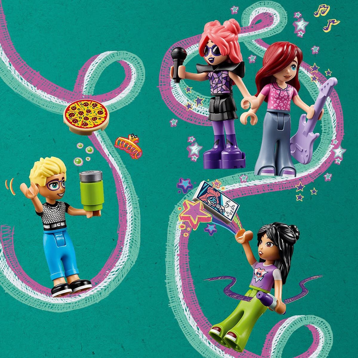 Конструктор LEGO Friends Автобус для музичного туру попзірки (42619)