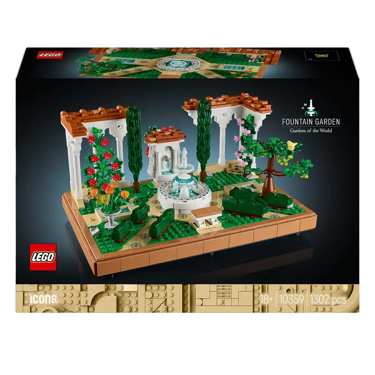 Конструктор LEGO Icons Сад фонтанів (10359)