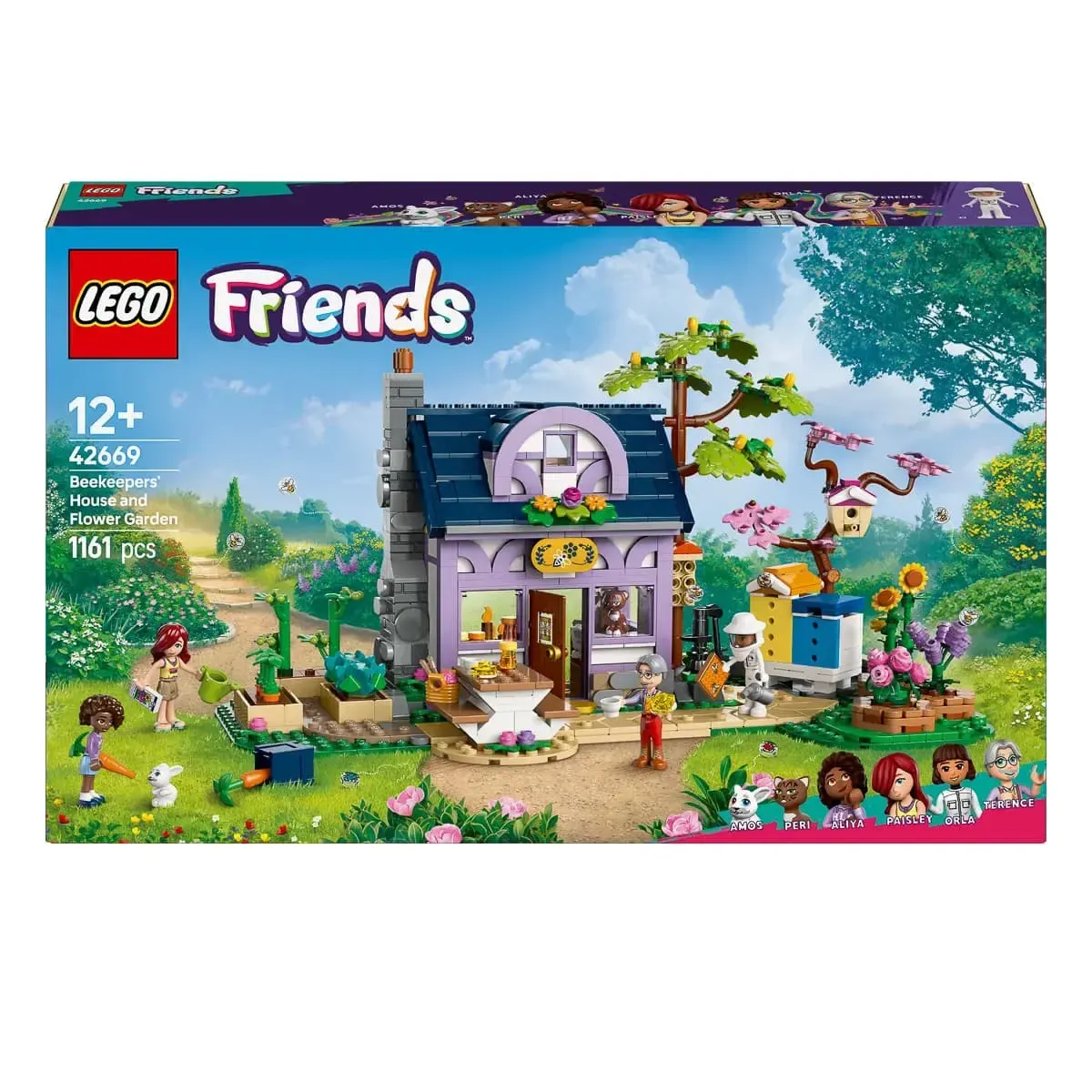 Конструктор LEGO Friends Будиночок і квітник бджолярів (42669)
