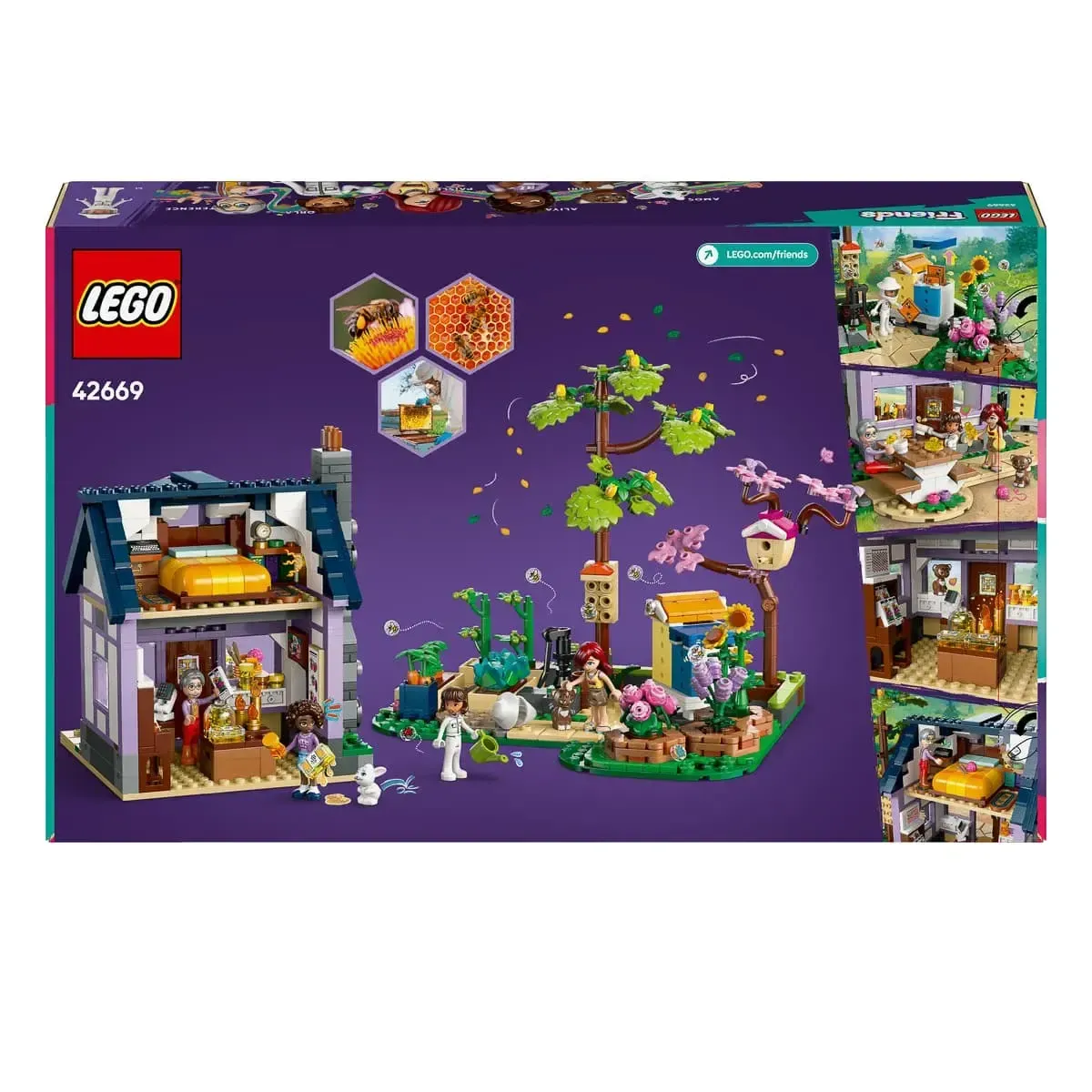 Конструктор LEGO Friends Будиночок і квітник бджолярів (42669)
