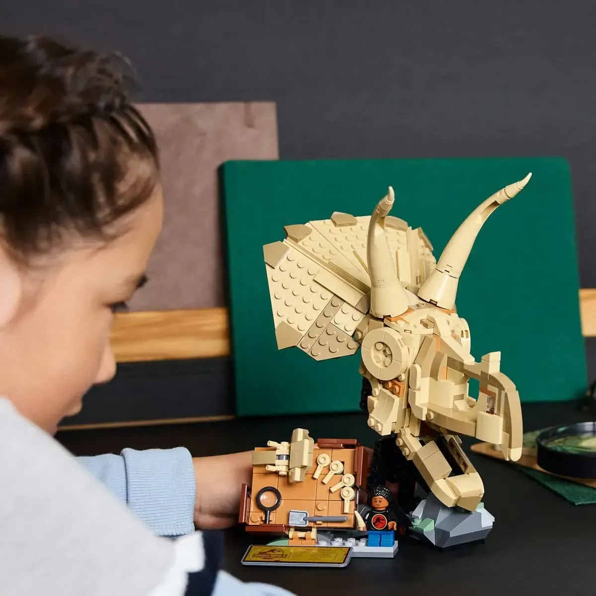 Конструктор LEGO Jurassic World Скамʼянілості динозаврів: череп трицератопса (76969)