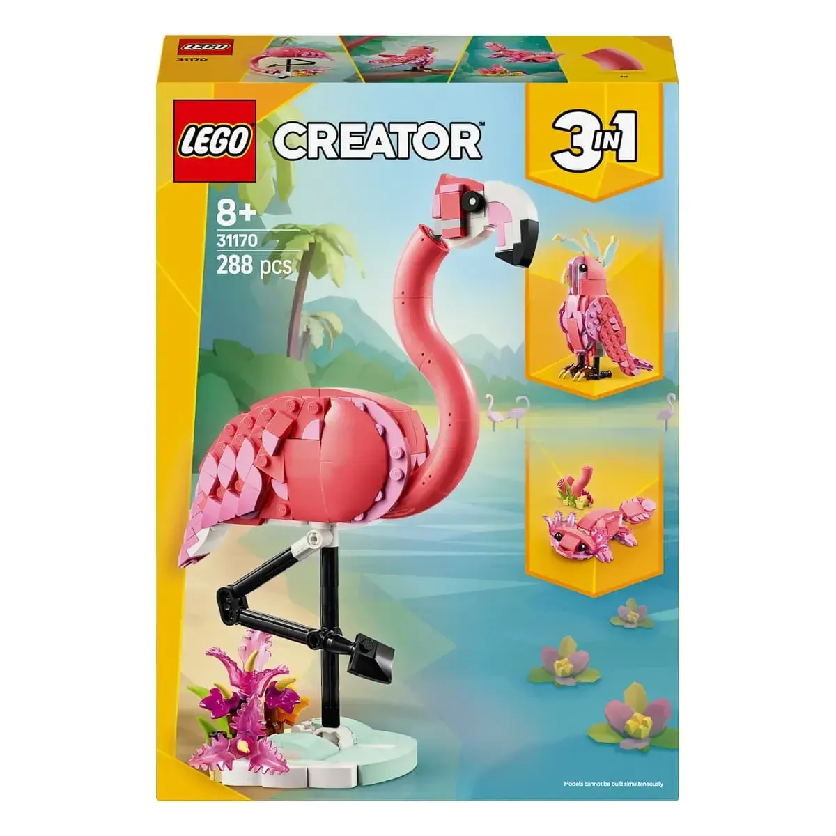 Конструктор LEGO Creator Дикі тварини: рожевий фламінго (31170)