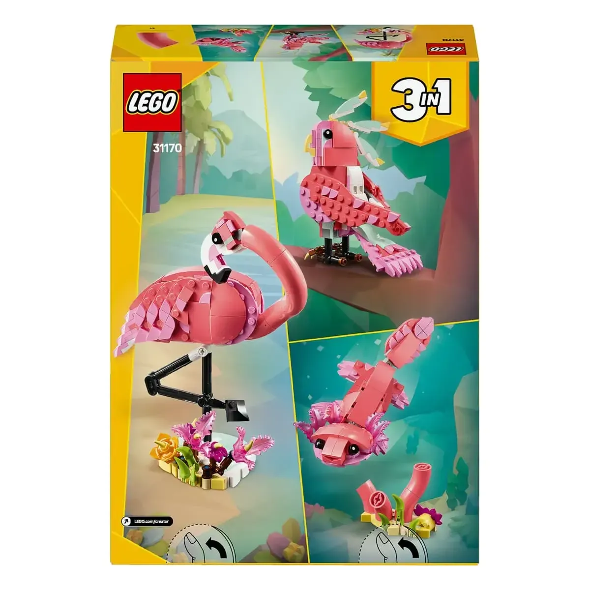 Конструктор LEGO Creator Дикі тварини: рожевий фламінго (31170)