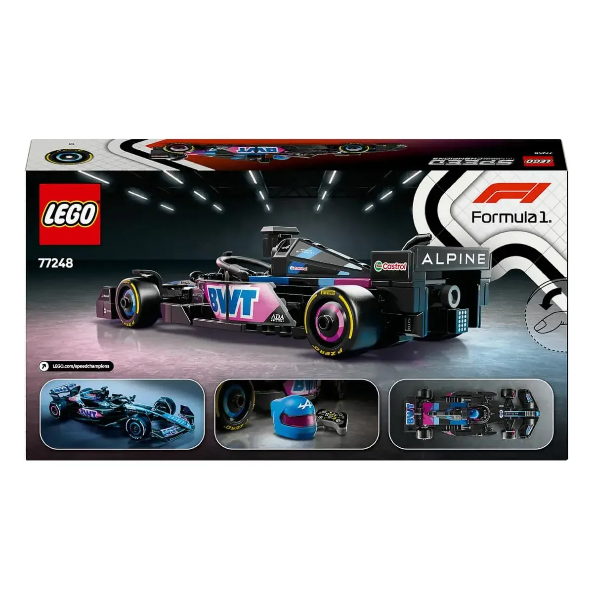 Конструктор LEGO Speed Champions Автомобіль для перегонів BWT Alpine F1 Team A524 (77248)