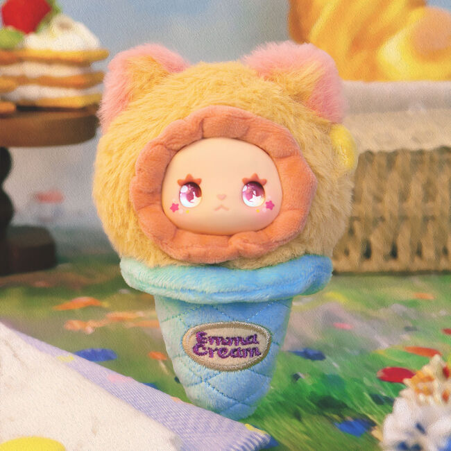 Колекційна м'яка іграшка з кільцем POP TOP Lucky Emma серії "Scoop Ice Cream" - МОРОЗИВКО (у дисп.,