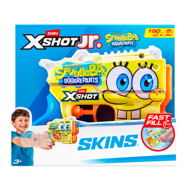 Водний бластер X-Shot Fast Fill Губка Боб жовтий (118199A)