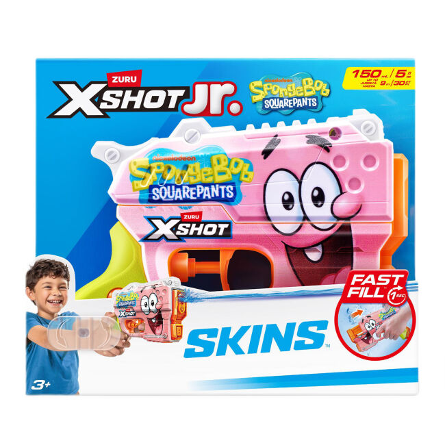 Водний бластер X-Shot Fast Fill Губка Боб рожевий (118199B)