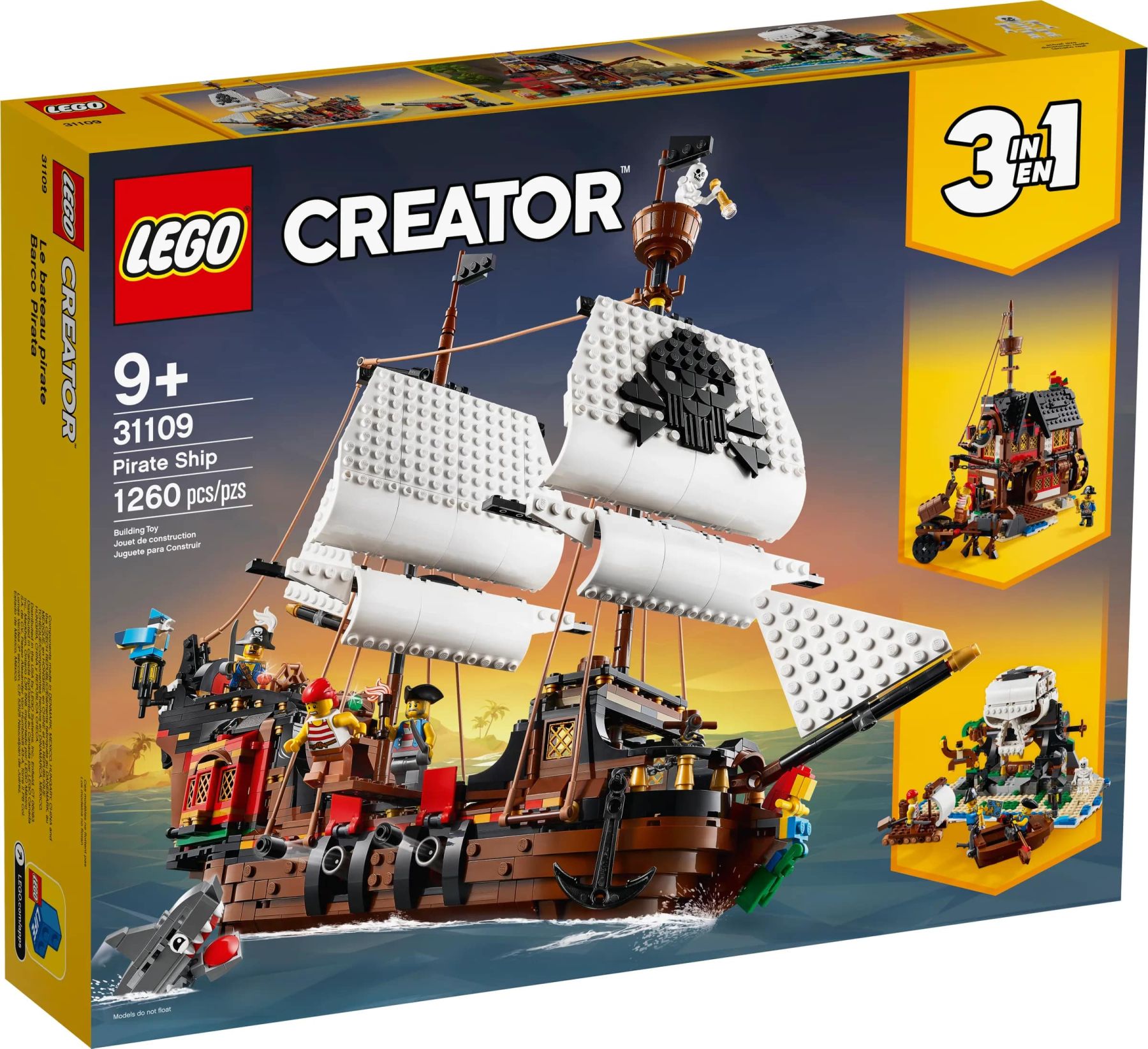 Конструктор LEGO Creator Піратський корабель (31109)