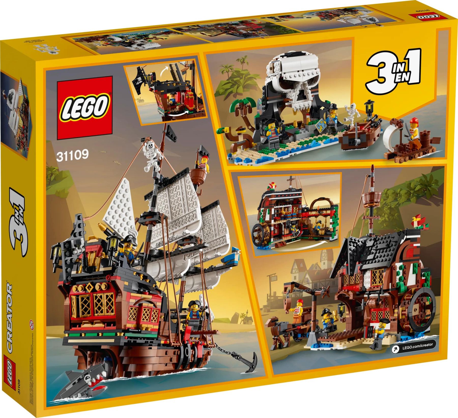 Конструктор LEGO Creator Піратський корабель (31109)