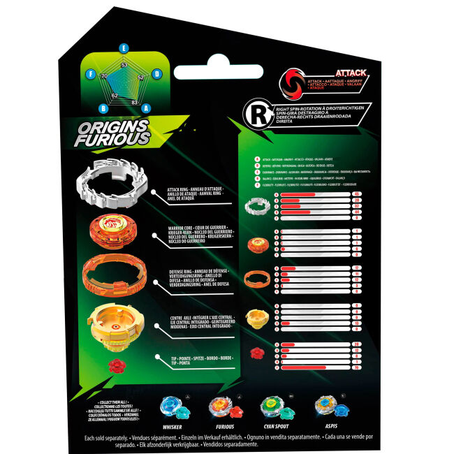 ​Дзиґа Infinity Nado VII Pro Series Single Pack Origins Лютий Вихор Furious (EU664621-2)