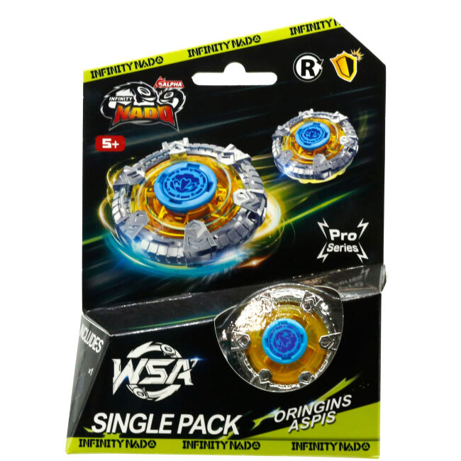 ​Дзиґа Infinity Nado VII Pro Series Single Pack Origins Щит Aspis (EU664621-4)