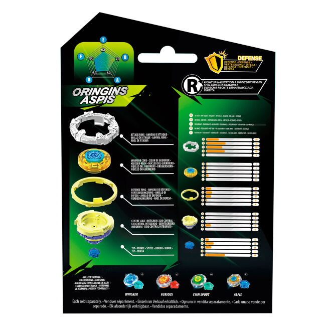 ​Дзиґа Infinity Nado VII Pro Series Single Pack Origins Щит Aspis (EU664621-4)