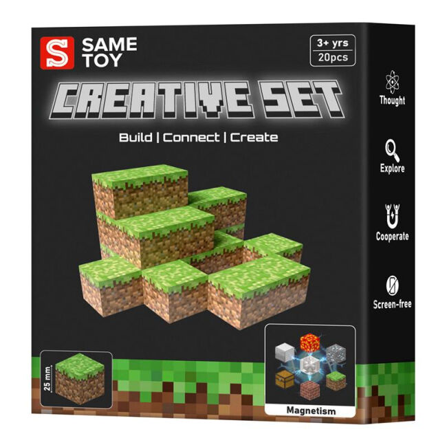 Магнітний конструктор Same toy Creative Set Grass 20 деталей (MCRAFT-2002-SM)